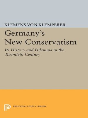 cover image of Germany's New Conservatism